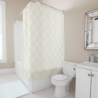 Rideaux De Douche Bbeige ivoire simple