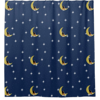 Rideaux De Douche Beagle dans la Lune