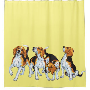 Rideaux De Douche beagle hounds