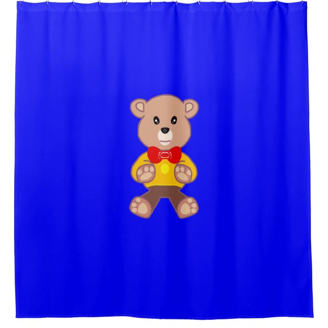 Rideaux De Douche Bear Blue (Devant)
