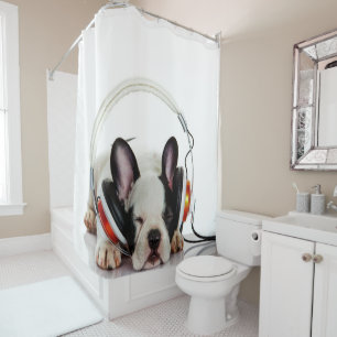 Rideaux De Douche Beau Bulldog Dormir   Anglais Bulldog Lover