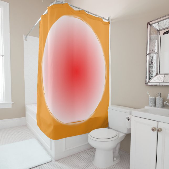 RIDEAUX DE DOUCHE BEAU COUCHER DE SOLEIL ! (En situation)