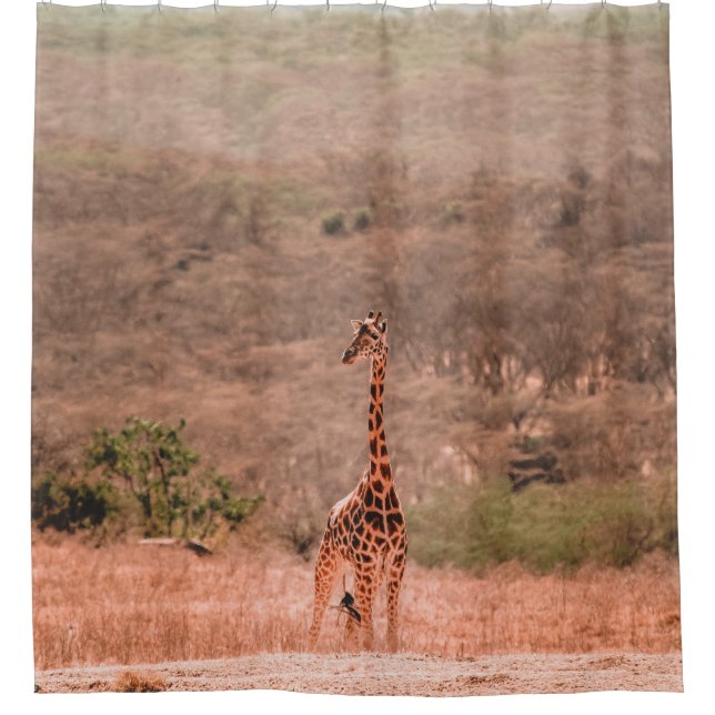 RIDEAUX DE DOUCHE BEAU GIRAFFE (Devant)
