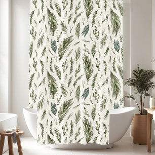 Rideaux De Douche Beau Motif de branche de Pine Tree