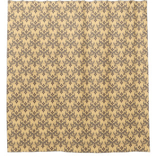 Rideaux De Douche Beau motif ethnique de Damas pointillisme