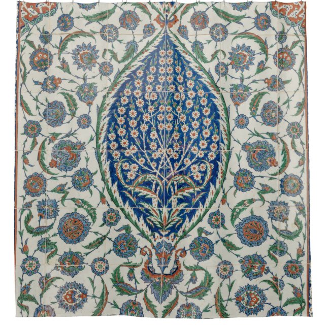 RIDEAUX DE DOUCHE BEAU TEXTILE FLORAL (Devant)