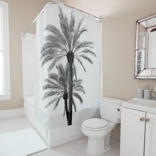 Rideaux De Douche Beauté des palmiers #9 #tropical #wall #art (En situation)