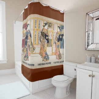 Rideaux De Douche Beauté des trois capitales triptyque