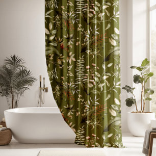 Rideaux De Douche Beaux Feuilles de fougères