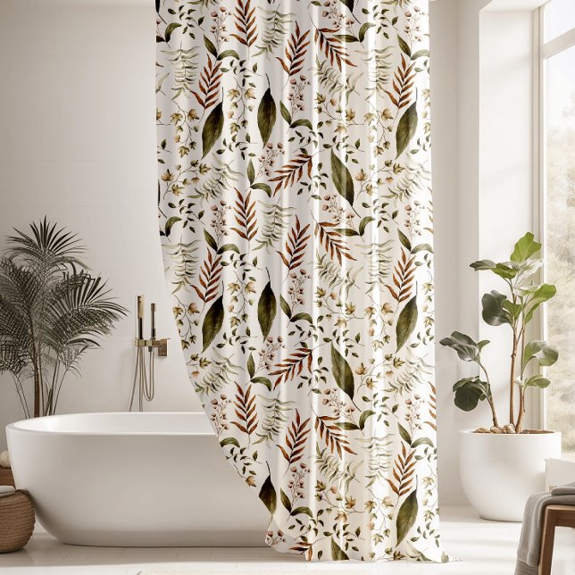 Rideaux De Douche Beaux Feuilles de fougères (Créateur téléchargé)