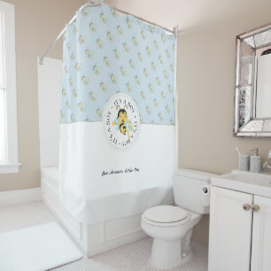 Rideaux De Douche Bébé génial  Monogramme personnalisé