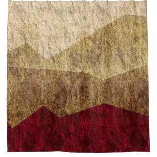 Rideaux De Douche Beige, Tan, brun, graphique marron