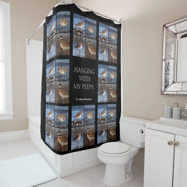 Rideaux De Douche Belle balançoire semi-palmée à la plage (En situation)