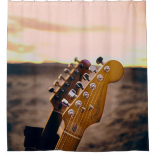 Rideaux De Douche Belle Basse Guitare