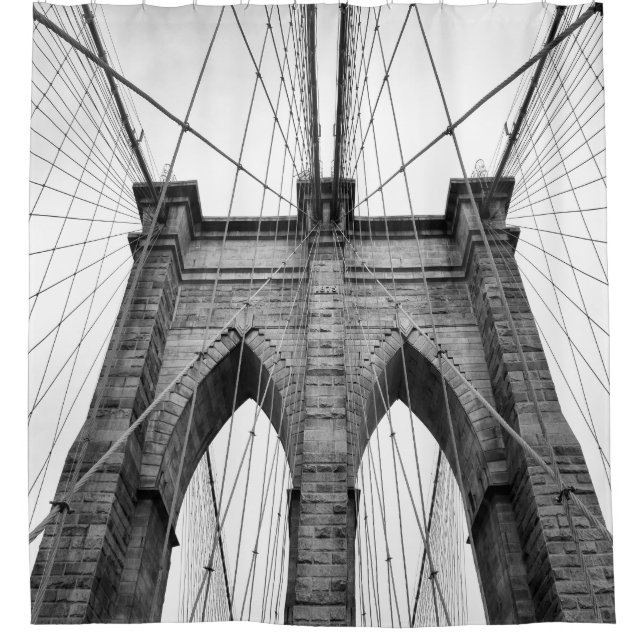 Rideaux De Douche Belle Brooklyn Bridge Closeup (Devant)