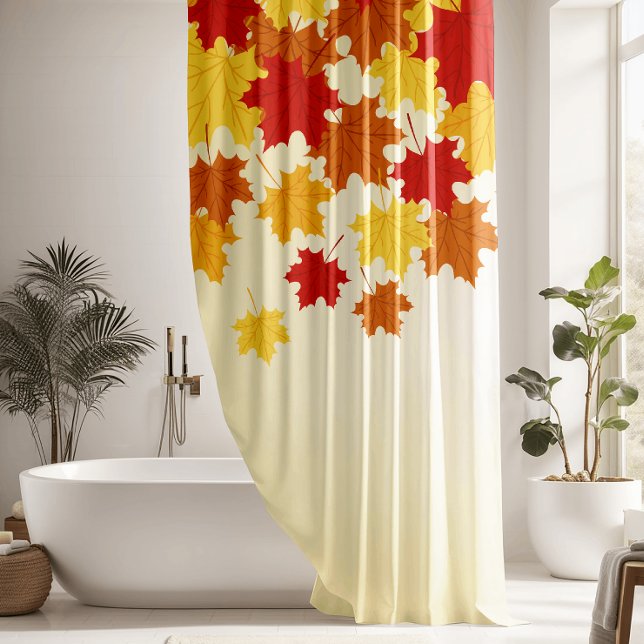 Rideaux De Douche Belle chute Feuille automne Floral (Créateur téléchargé)