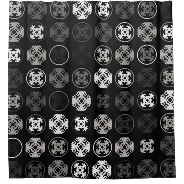 Rideaux De Douche Belle conception géométrique motif abstrait, art,  (Devant)