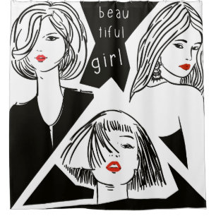 Rideaux De Douche belle fille