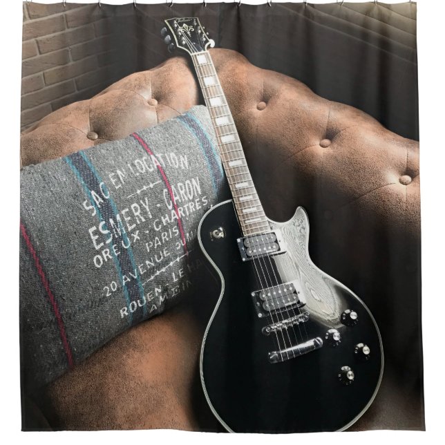 Rideaux De Douche Belle guitare acoustique (Devant)