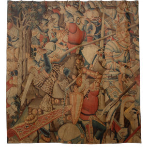Rideaux De Douche Belle illustration antique de tapisserie