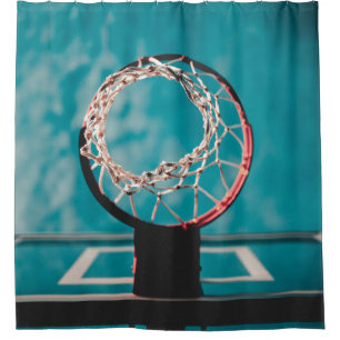 Rideaux De Douche Belle oeuvre de basket-ball