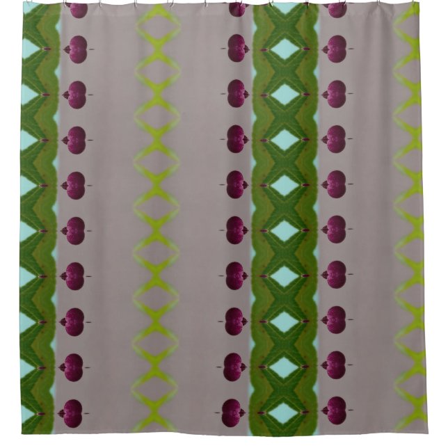Rideaux De Douche Berries Ikat 8 (Devant)