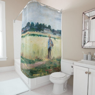 Rideaux De Douche Berthe Morisot - Dans le champ de blé à Gennevilli