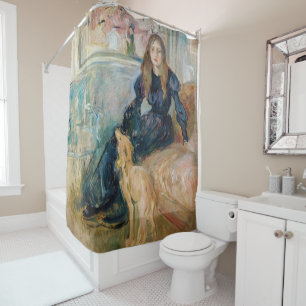 Rideaux De Douche Berthe Morisot - Julie et son Greyhound Laerte