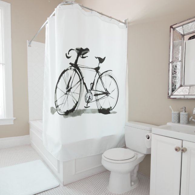 Rideaux De Douche Bicyclette (En situation)