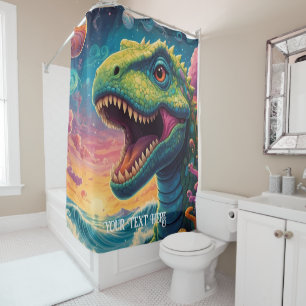 Rideaux De Douche Bienvenue dans le monde magique de Dino Delights