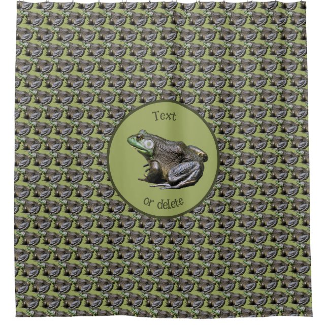 Rideaux De Douche Big Old Bullfrog Nature Personnalisée (Devant)