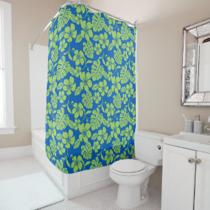 RIDEAUX DE DOUCHE BIKINI ROSE (BLEU/VERT)