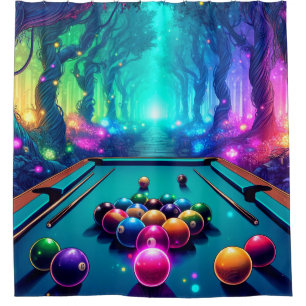 Rideaux De Douche Billiard Balls