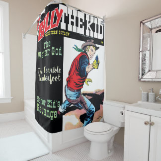 Rideaux De Douche Billy l'enfante hors-la-loi 🚀 Vintage Western Com
