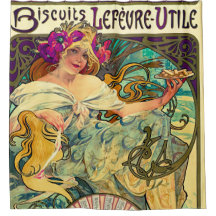 Biscuits Lefevre-Utile par Alphonse Mucha (1896)