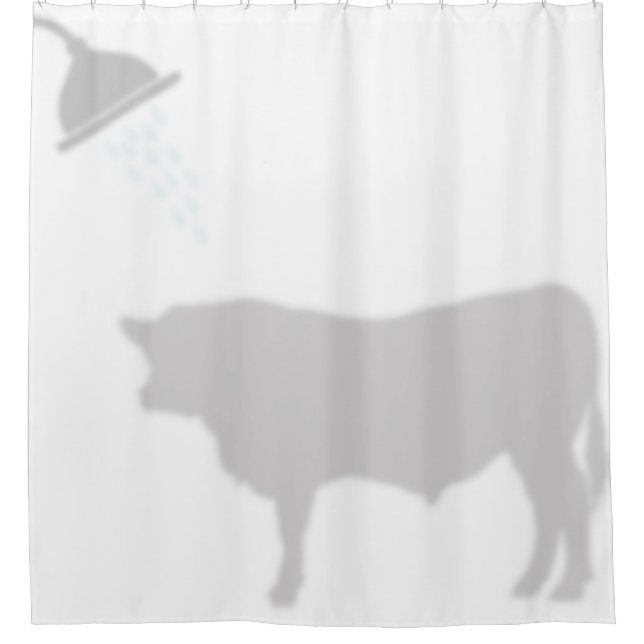 Rideaux De Douche Black Angus Shadow Silhouette Shadow Buddies (Devant)