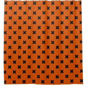 Rideaux De Douche Black cross stitches