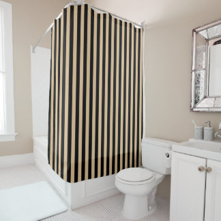 Rideaux De Douche Black & Tan