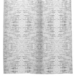 Rideaux De Douche Blanc, comme dans Birch Bark Photo