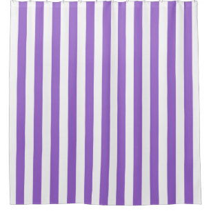 Rideaux De Douche Blancs Améthyste Purple Bande Verticale NL #0