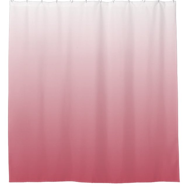 Rideaux De Douche Bleu à deux tons foncé rose saumon (Devant)
