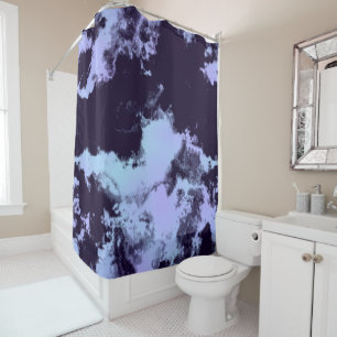 Rideaux De Douche Bleu Ange de Minuit