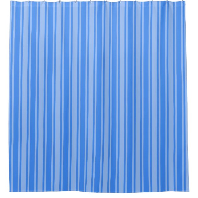 Rideaux De Douche Bleu bonbons rayures (Devant)