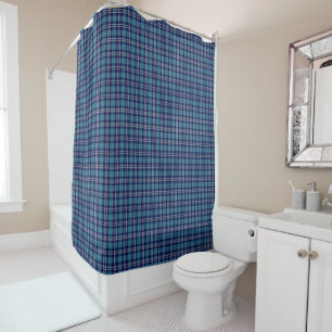 Rideaux De Douche Bleu clair Plaid St Andrews Scottish Tartan