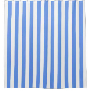 Rideaux De Douche Bleu Cornouiller Bleu Bleu Bande verticale NL #0