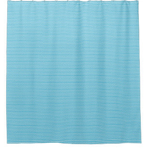 Rideaux De Douche Bleu et blanc Chevron Stripes