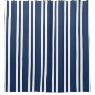 Rideaux De Douche Bleu et blanc de la marine