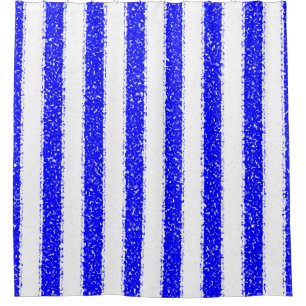 Rideaux De Douche Bleu rayé