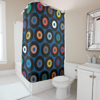 Rideaux De Douche Bleu VINYL
