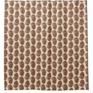 Rideaux De Douche Bloc de coquille de saint Jacques Impression, Brow